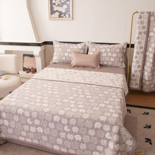 Комплект постельного белья Сатин Aurora Veil с Покрывалом AV003