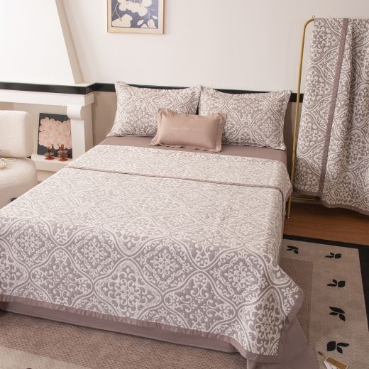 Комплект постельного белья Сатин Aurora Veil с Покрывалом AV004