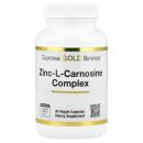 Цинк Л карнозин 90 капсул Zinc-L-Carnosine California Gold Nutrition, США