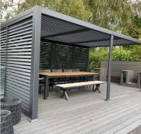 Пергола биоклиматическая Aquaviva Авангард отдельностоящая (электрическое управление ламелями)
