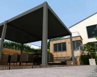 Пергола биоклиматическая Aquaviva Авангард отдельностоящая (электрическое управление ламелями)