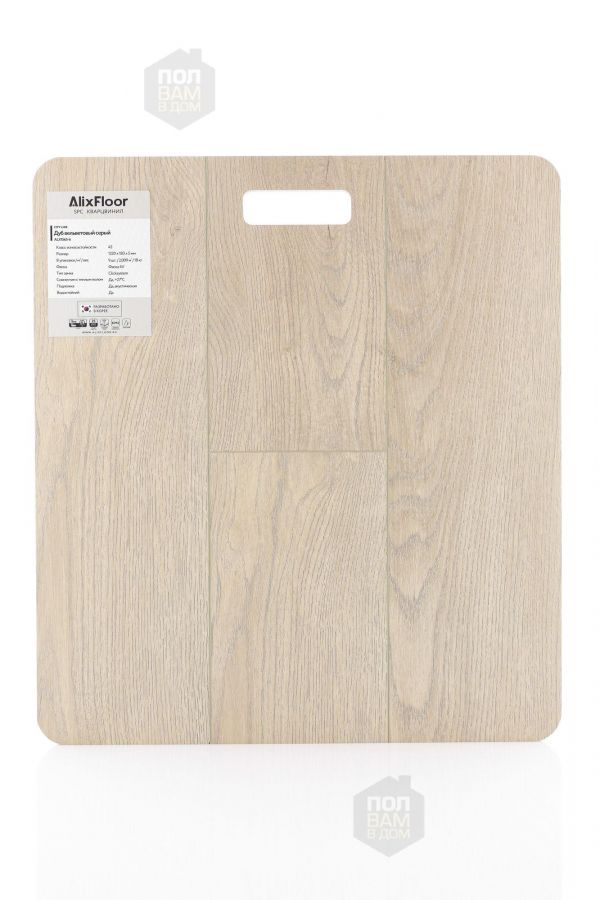 SPC ламинат AlixFloor Дуб вельветовый серый ALX1565-6