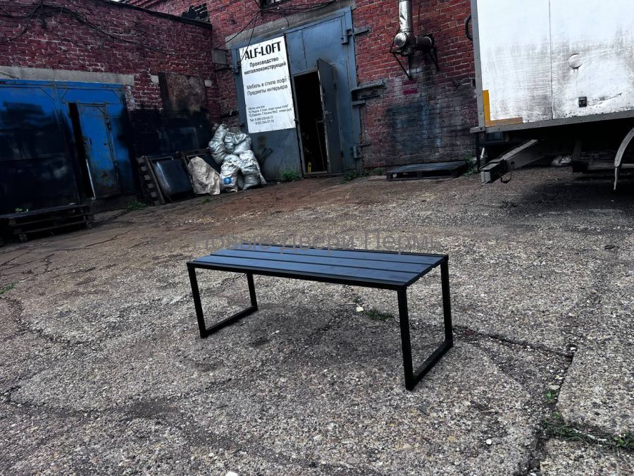 Лавка металлическая 40х40х120 см RAL7024