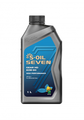 S-OIL 7 GEAR HD GL-5 80W-90, 1л