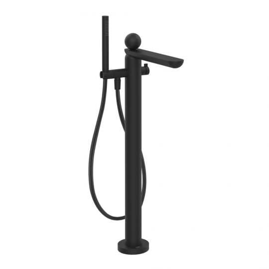 Смеситель для ванны Gessi Perle 74029 напольный с ручным душем и переключателем с металлическим вентилем схема 4