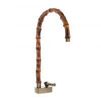 Смеситель для раковины Gessi Jacqueline 77003 с высоким поворотным изливом и металлическим вентилем без донного клапана схема 2