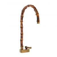 Смеситель для раковины Gessi Jacqueline 77003 с высоким поворотным изливом и металлическим вентилем без донного клапана схема 8