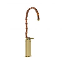 Смеситель для раковины Gessi Jacqueline 77009 высокий с высоким поворотным изливом и металлическим вентилем схема 9