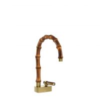 Смеситель для раковины Gessi Jacqueline 77201 с низким поворотным изливом и вентилем под дерево без донного клапана схема 9