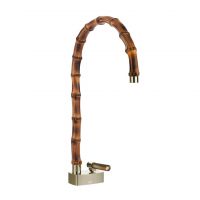 Смеситель для раковины Gessi Jacqueline 77203 с высоким поворотным изливом и вентилем под дерево без донного клапана схема 7