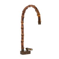 Смеситель для раковины Gessi Jacqueline 77203 с высоким поворотным изливом и вентилем под дерево без донного клапана схема 11