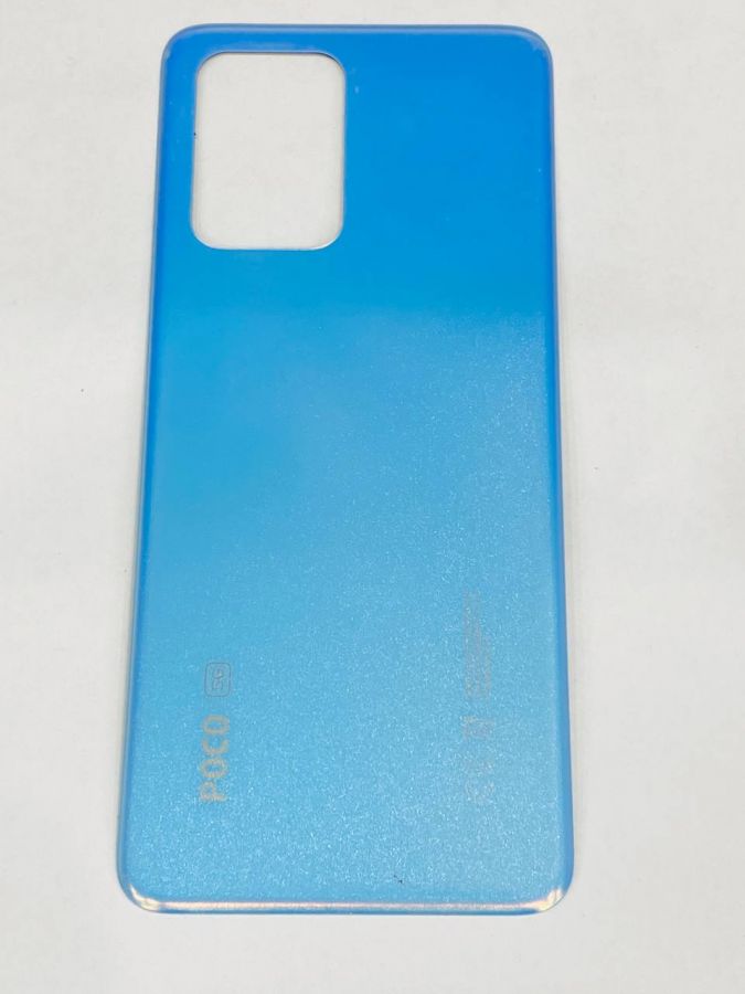 Xiaomi Poco x4 Задняя Крышка синяя оригинал ( снятая)