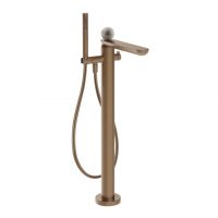 Смеситель для ванны Gessi Perle 74629 напольный с ручным душем и переключателем с вентилем из муранского стекла Pulegoso схема 7