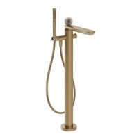 Смеситель для ванны Gessi Perle 74629 напольный с ручным душем и переключателем с вентилем из муранского стекла Pulegoso схема 10