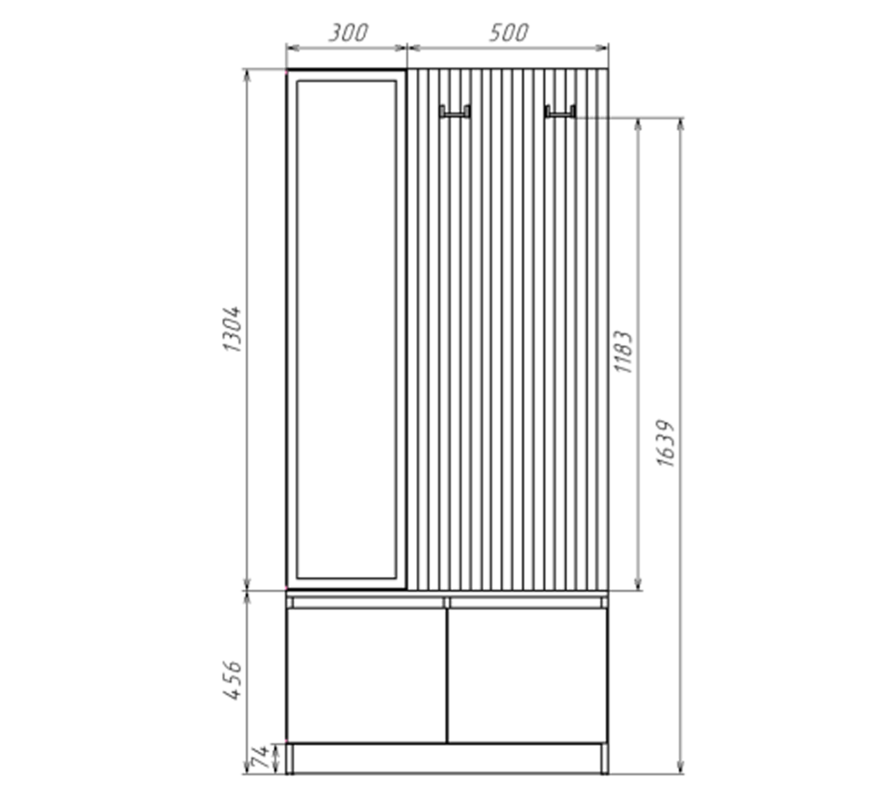 БОСТОН Лайт прихожая ЛДСП