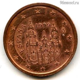 Испания 2 евроцента 1999