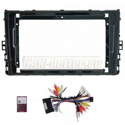 Рамка переходная и проводка Volkswagen Passat, Jetta, Golf 2018-2021 для Ownice, Teyes, Mekede (OL-9925)