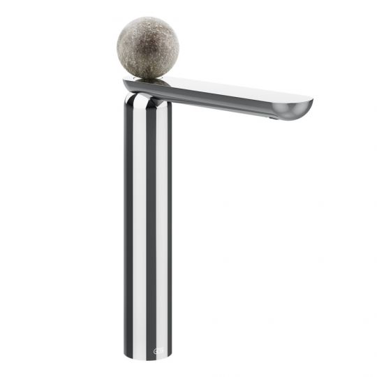 Смеситель для раковины Gessi Perle 74653 высокий с донным клапаном и вентилем из муранского стекла Pulegoso схема 6