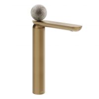 Смеситель для раковины Gessi Perle 74653 высокий с донным клапаном и вентилем из муранского стекла Pulegoso схема 15