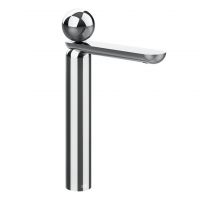 Смеситель для раковины Gessi Perle 74053 высокий с донным клапаном и металлическим вентилем схема 6