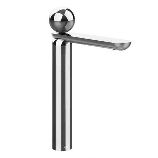 Смеситель для раковины Gessi Perle 74053 высокий с донным клапаном и металлическим вентилем схема 6