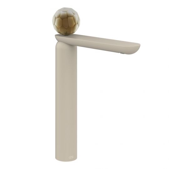 Смеситель для раковины Gessi Perle 74404 высокий без донного клапана с вентилем из из муранского стекла Battuto схема 12