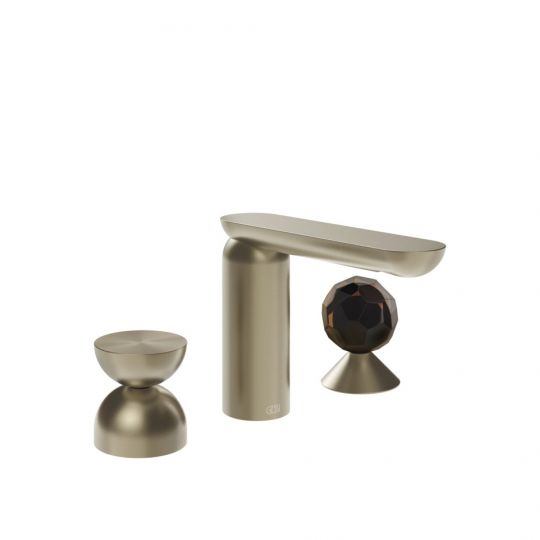 Смеситель для раковины Gessi Perle 74928 без донного клапана с металлическим вентилем-полусферой и вентилем-сферой из муранского стекла Sfaccettato схема 9 Смеситель для раковины Gessi Perle 74928 без донного клапана с металлическим вентилем-полусферой и вентилем-сферой из муранского стекла Sfaccettato схема 9