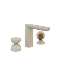 Смеситель для раковины Gessi Perle 74948 без донного клапана с металлическим вентилем-полусферой и вентилем-сферой из муранского стекла Battuto схема 12