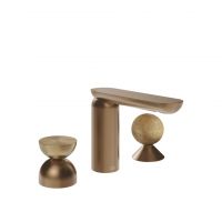 Смеситель для раковины Gessi Perle 74938 без донного клапана с металлическим вентилем-полусферой и вентилем-сферой из камня Onyx Cola схема 7