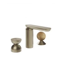 Смеситель для раковины Gessi Perle 74938 без донного клапана с металлическим вентилем-полусферой и вентилем-сферой из камня Onyx Cola схема 9