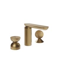 Смеситель для раковины Gessi Perle 74938 без донного клапана с металлическим вентилем-полусферой и вентилем-сферой из камня Onyx Cola схема 15