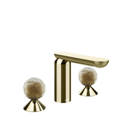 Смеситель для раковины Gessi Perle 74445 без донного клапана с вентилями-сферами из муранского стекла Battuto схема 4