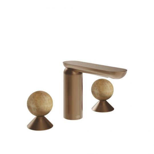 Смеситель для раковины Gessi Perle 74335 без донного клапана с вентилями-сферами из камня Onyx Cola схема 7 Смеситель для раковины Gessi Perle 74335 без донного клапана с вентилями-сферами из камня Onyx Cola схема 7