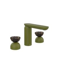 Смеситель для раковины Gessi Perle 74886 без донного клапана с вентилями-полусферами из муранского стекла Battuto схема 13