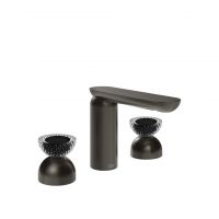 Смеситель для раковины Gessi Perle 74776 без донного клапана с вентилями-полусферами из муранского стекла Balloton схема 1