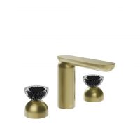 Смеситель для раковины Gessi Perle 74776 без донного клапана с вентилями-полусферами из муранского стекла Balloton схема 5