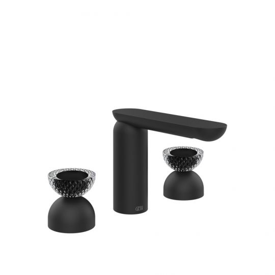 Смеситель для раковины Gessi Perle 74776 без донного клапана с вентилями-полусферами из муранского стекла Balloton схема 10