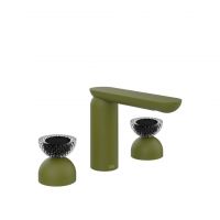 Смеситель для раковины Gessi Perle 74776 без донного клапана с вентилями-полусферами из муранского стекла Balloton схема 13