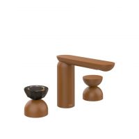 Смеситель для раковины Gessi Perle 74896 без донного клапана с вентилями-полусферами из металла и муранского стекла Battuto схема 11