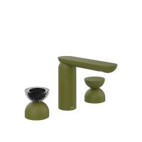 Смеситель для раковины Gessi Perle 74796 без донного клапана, с вентилями-полусферами из металла и муранского стекла Balloton схема 13