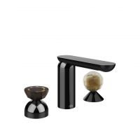 Смеситель для раковины Gessi Perle 74848 без донного клапана с вентилем-сферой и полусферой из муранского стекла Battuto схема 3 Смеситель для раковины Gessi Perle 74848 без донного клапана с вентилем-сферой и полусферой из муранского стекла Battuto схема 3