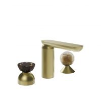 Смеситель для раковины Gessi Perle 74848 без донного клапана с вентилем-сферой и полусферой из муранского стекла Battuto схема 5 Смеситель для раковины Gessi Perle 74848 без донного клапана с вентилем-сферой и полусферой из муранского стекла Battuto схема 5