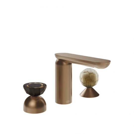 Смеситель для раковины Gessi Perle 74848 без донного клапана с вентилем-сферой и полусферой из муранского стекла Battuto схема 7 Смеситель для раковины Gessi Perle 74848 без донного клапана с вентилем-сферой и полусферой из муранского стекла Battuto схема 7