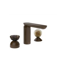 Смеситель для раковины Gessi Perle 74848 без донного клапана с вентилем-сферой и полусферой из муранского стекла Battuto схема 8 Смеситель для раковины Gessi Perle 74848 без донного клапана с вентилем-сферой и полусферой из муранского стекла Battuto схема 8