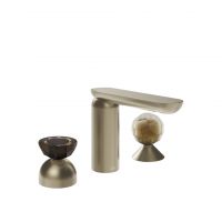 Смеситель для раковины Gessi Perle 74848 без донного клапана с вентилем-сферой и полусферой из муранского стекла Battuto схема 9 Смеситель для раковины Gessi Perle 74848 без донного клапана с вентилем-сферой и полусферой из муранского стекла Battuto схема 9