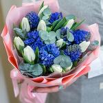 Букет из  Гиацинтов и тюльпанов