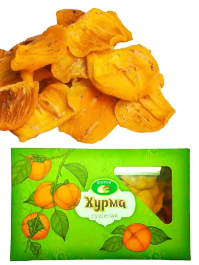 Хурма "Слайсы" сушеная резаная уп-500гр