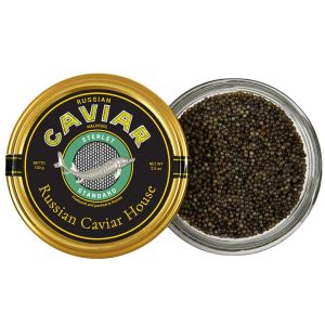 Черная икра Стерляди зернистая пастеризованная Russian Caviar House 100 г - Россия