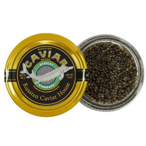 Черная икра Стерляди зернистая пастеризованная Russian Caviar House 50 г - Россия