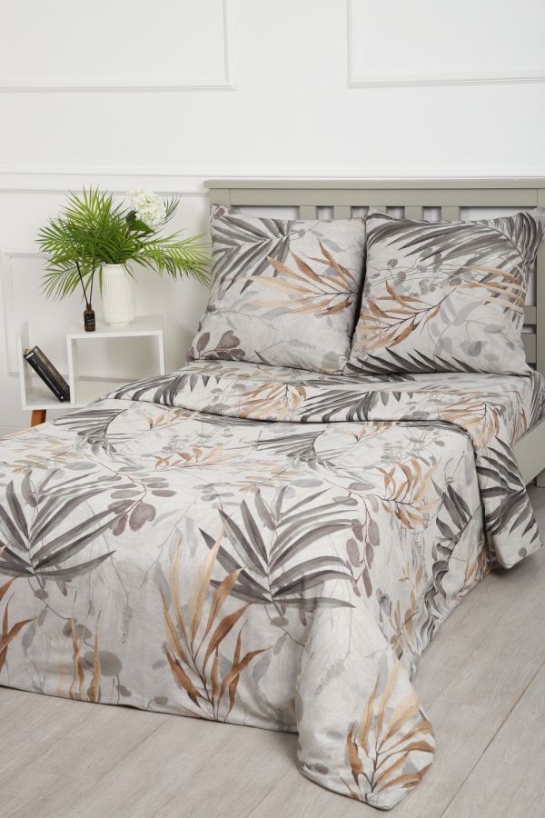 Бязь [в ассортименте] Постельное белье с принтом Ветка пальмы постельное белье